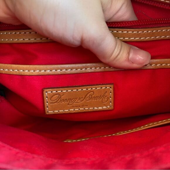 DOONEY & BOURKE Grey Leather Hobo Shoulder Bag Crossbody Tassel Lani Zip Zip - Picture 11 of 13